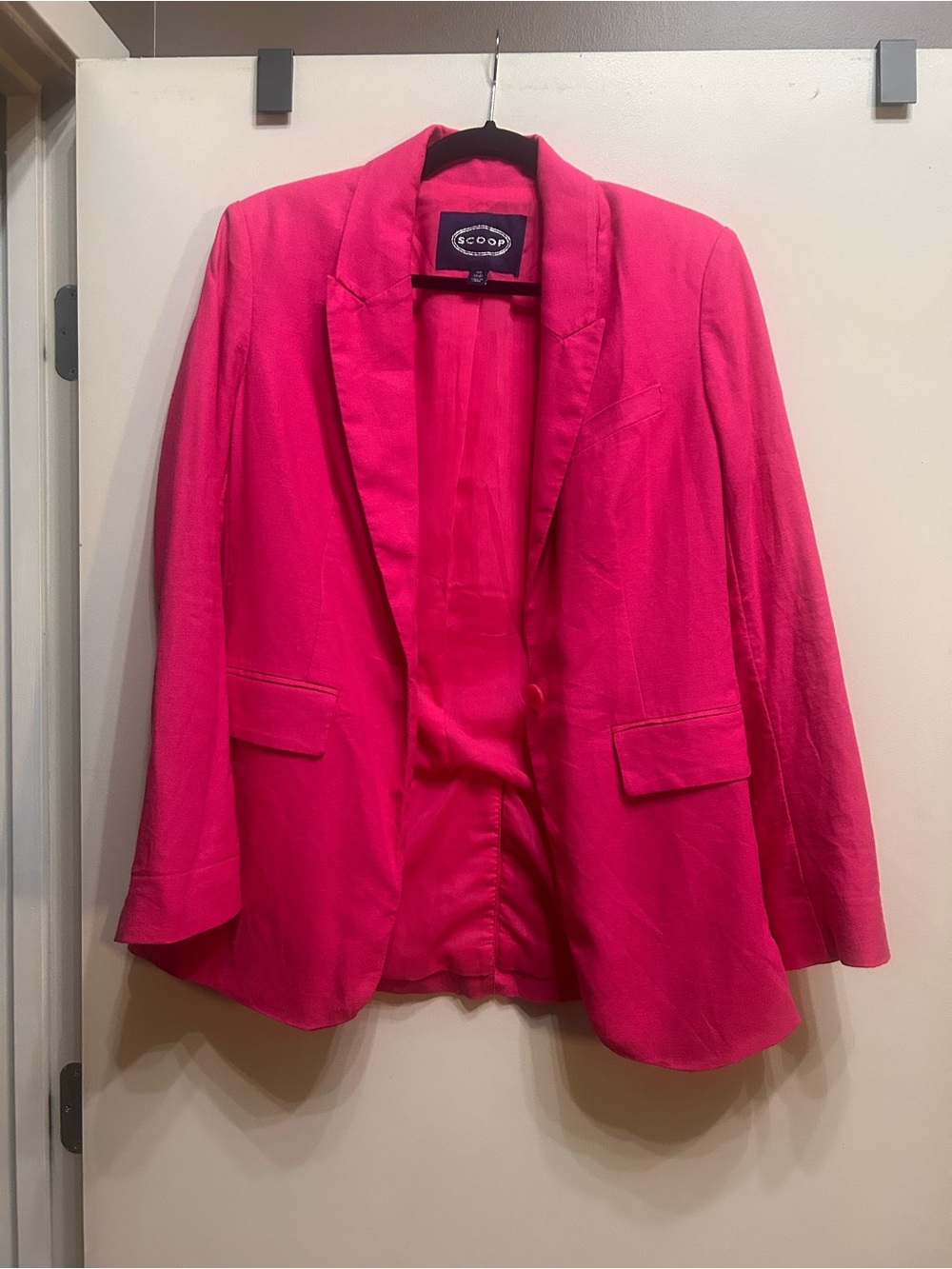 Scoop Fuchsia Open-Front Blazer